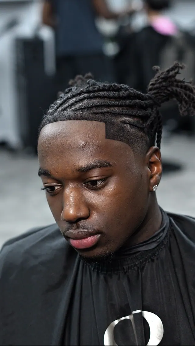 Braids with a shaped hairline